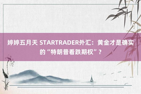 婷婷五月天 STARTRADER外汇：黄金才是确实的“特朗普看跌期权”？