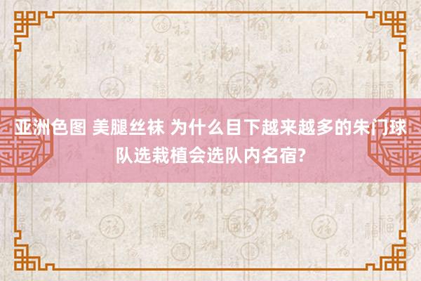 亚洲色图 美腿丝袜 为什么目下越来越多的朱门球队选栽植会选队内名宿?