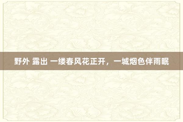 野外 露出 一缕春风花正开，一城烟色伴雨眠