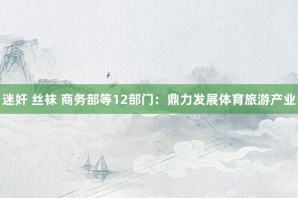 迷奸 丝袜 商务部等12部门：鼎力发展体育旅游产业